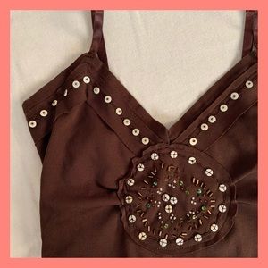 90s/Y2K Dynamite Beaded Camisole